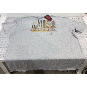 Kryptek Vintage Flag T-Shirt Mens XXL Sport Gray 90% Cotton New W/Tags